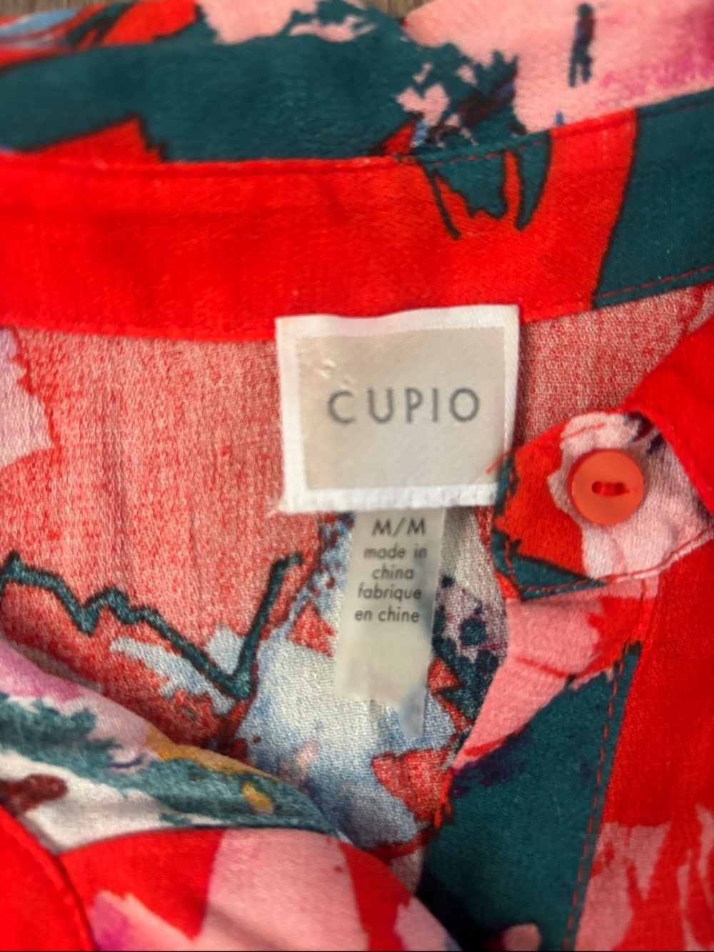 Bright Red Floral Swing Dress with Multicolor Blooms - Picture 2 of 2
